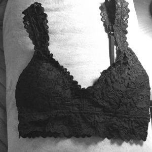 NWOT Black lace bralette